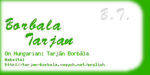 borbala tarjan business card